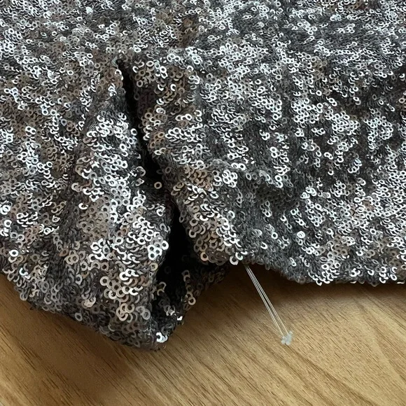 Velvet Silver Sequin Short Sleeve T-Shirt - Picture 9 of 10